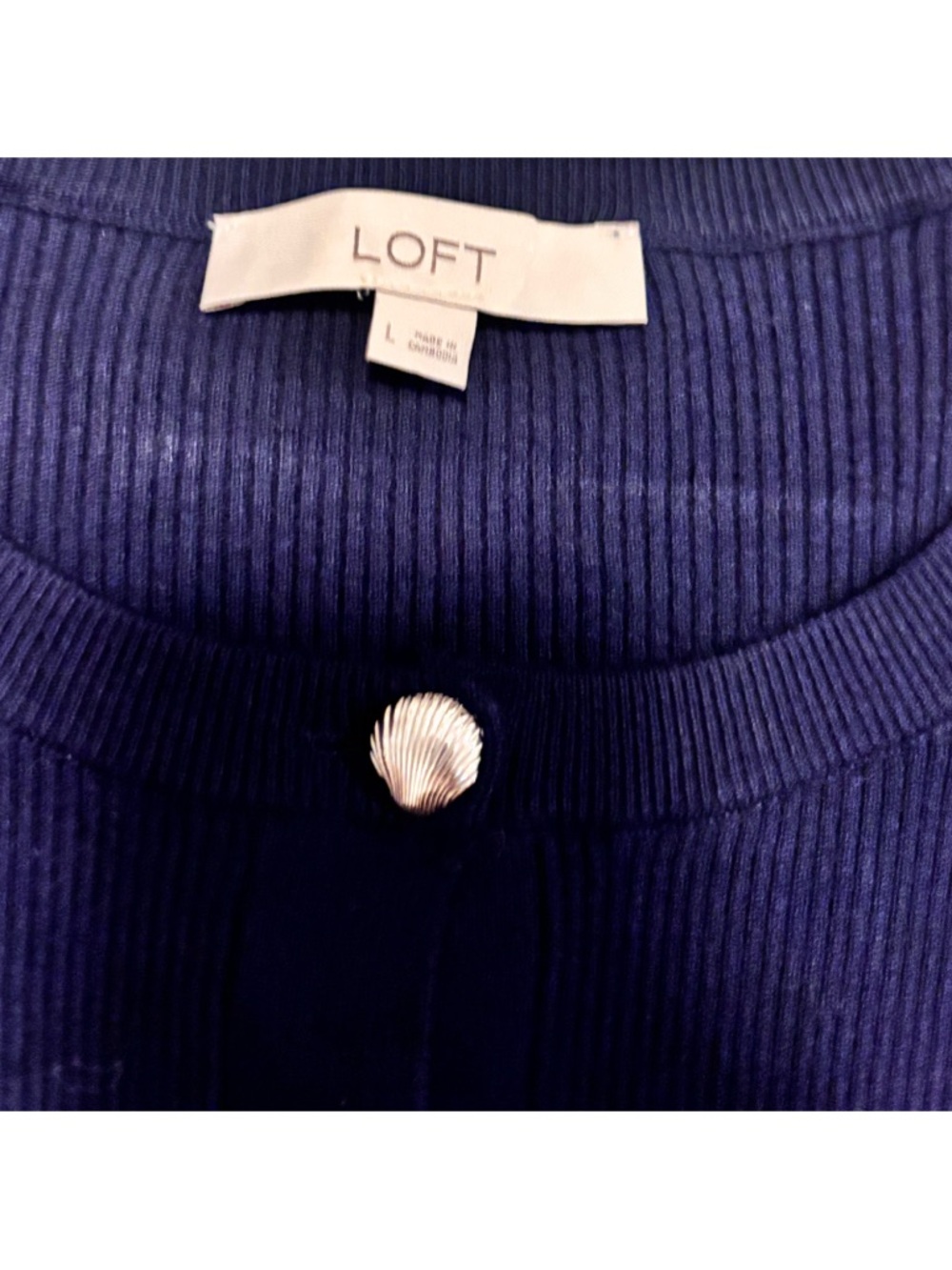 Loft Shell Button Cardigan - Picture 2 of 2